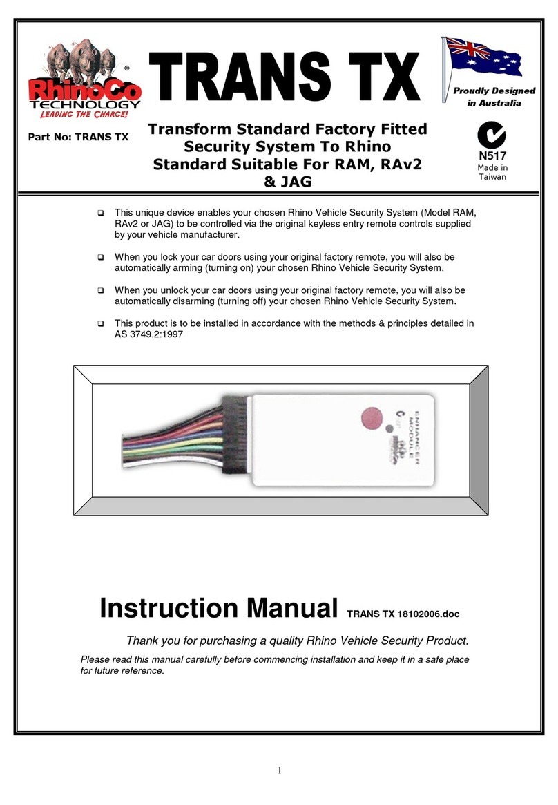 RHINO Trans TX instruction manual