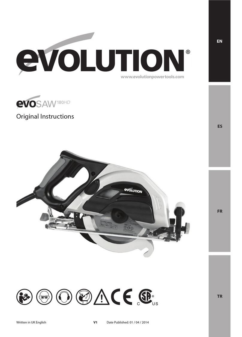 Evolution EvoSaw180HD User manual