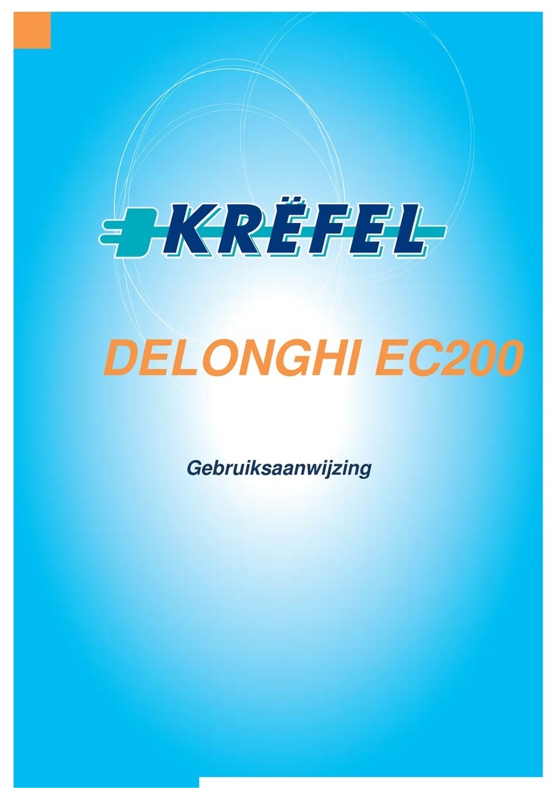 Krefel Delonghi EC200 Owner's instructions