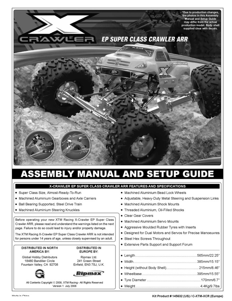 XTM Racing X-Crawler EP Super Class Crawler ARR User manual