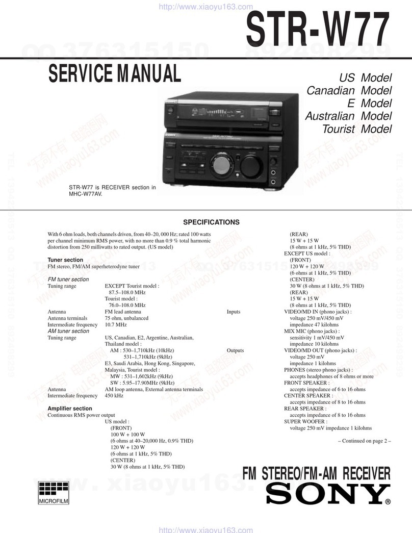 Sony STR-W77 Service manual