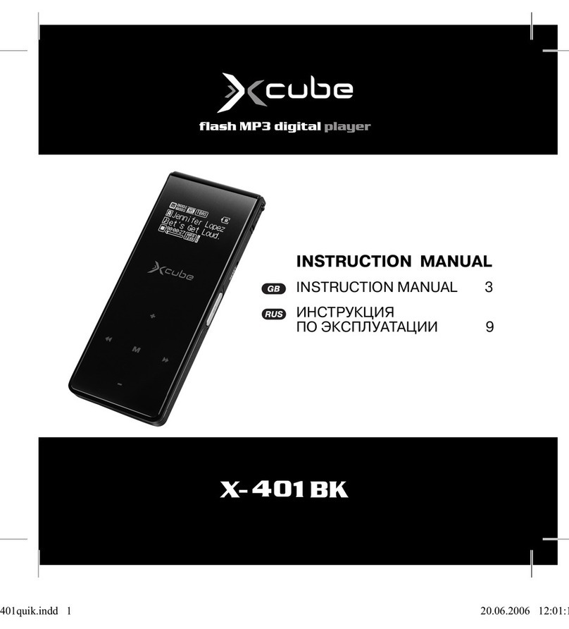 Xcube x-401 bk User manual
