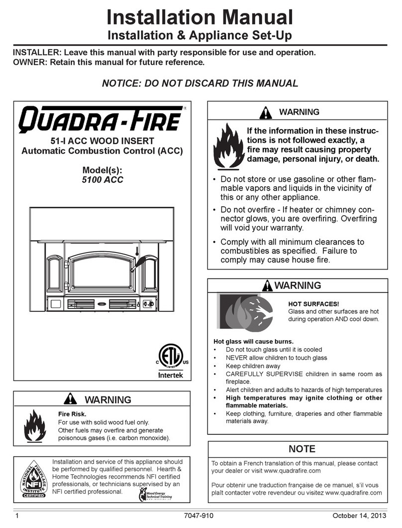Quadra-Fire 5100 ACC installation manual Quadra-Fire 5100 ACC installation manual