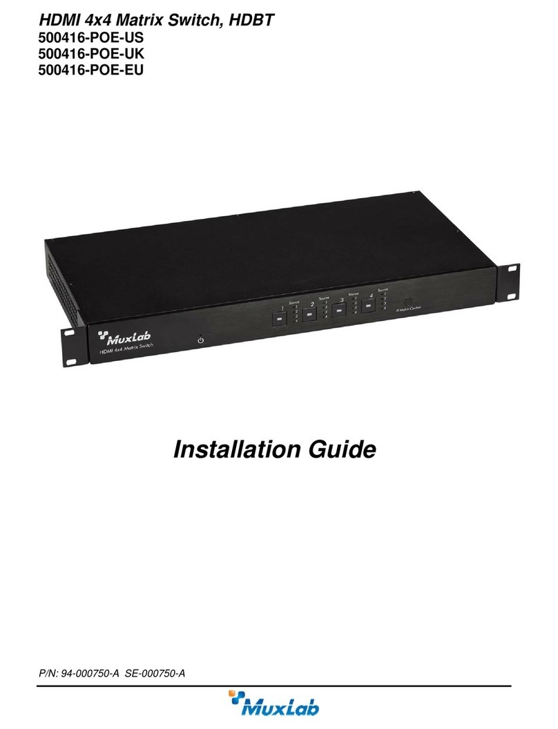 MuxLab 500416-POE-US User manual