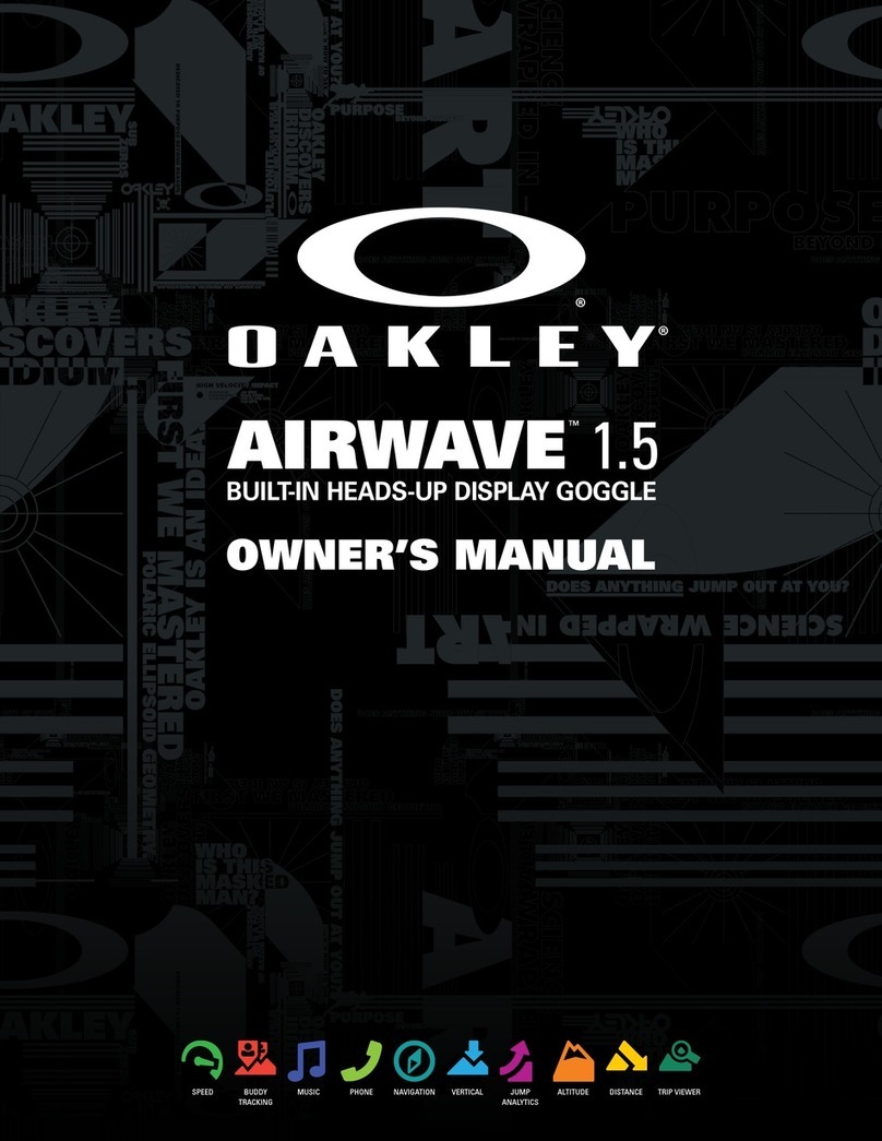Oakley AIRWAVE 1.5 owner's manual Oakley AIRWAVE 1.5 owner's manual