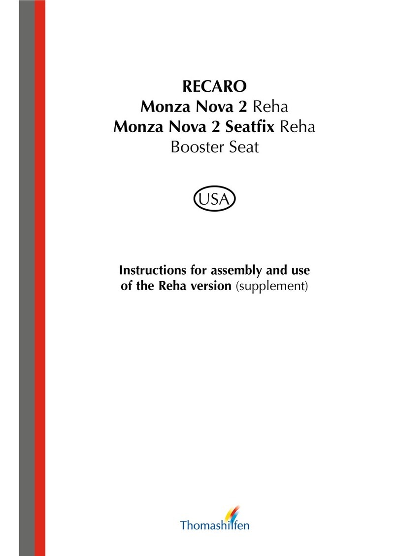 RECARO Monza Nova 2 Reha Instructions for assembly
