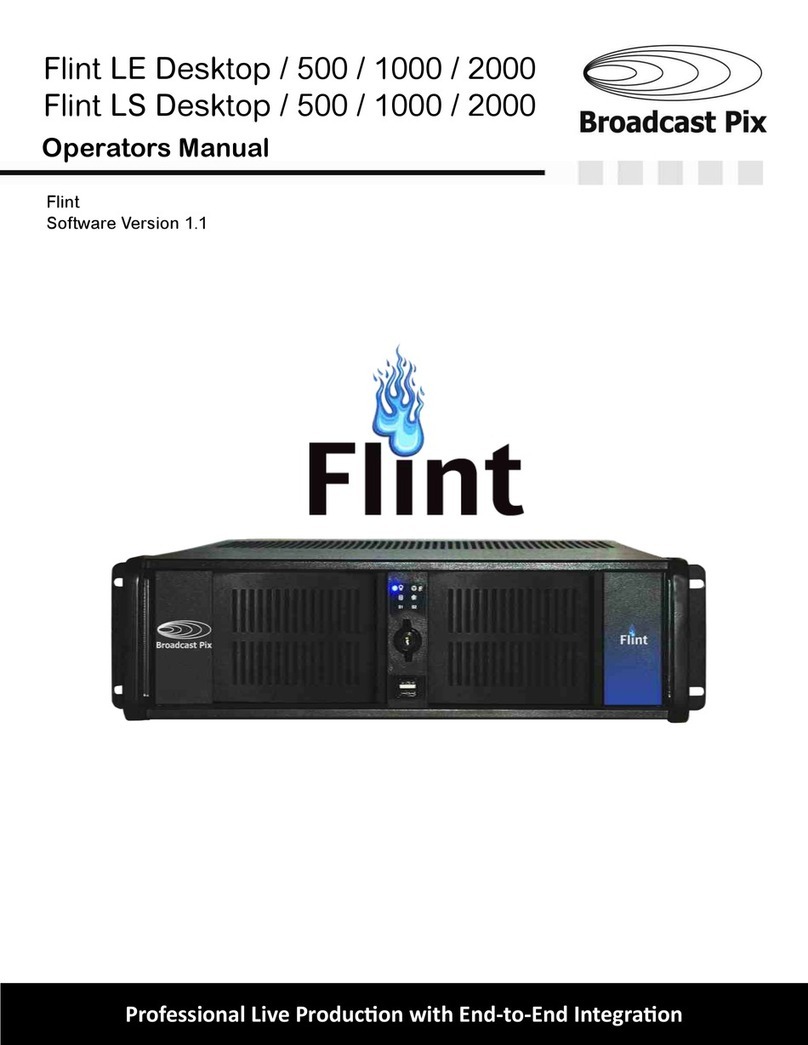 Broadcast Pix Flint LS 1000 User manual