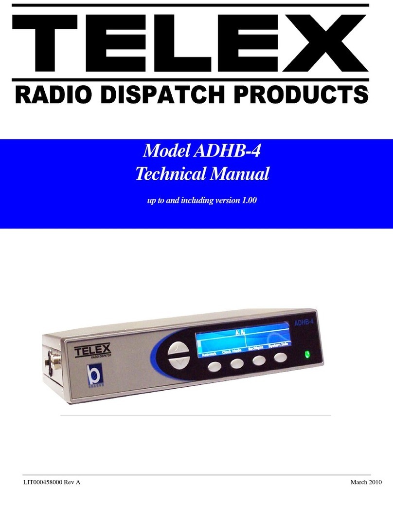 Telex ADHB-4 Technical manual