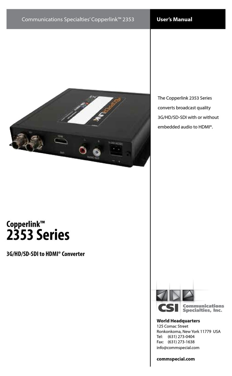 CSI Copperlink 2353 Series User manual
