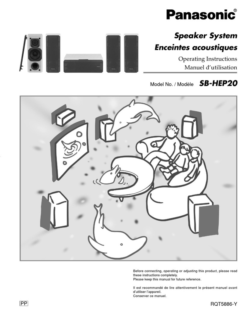Panasonic SB-HEP20 User manual