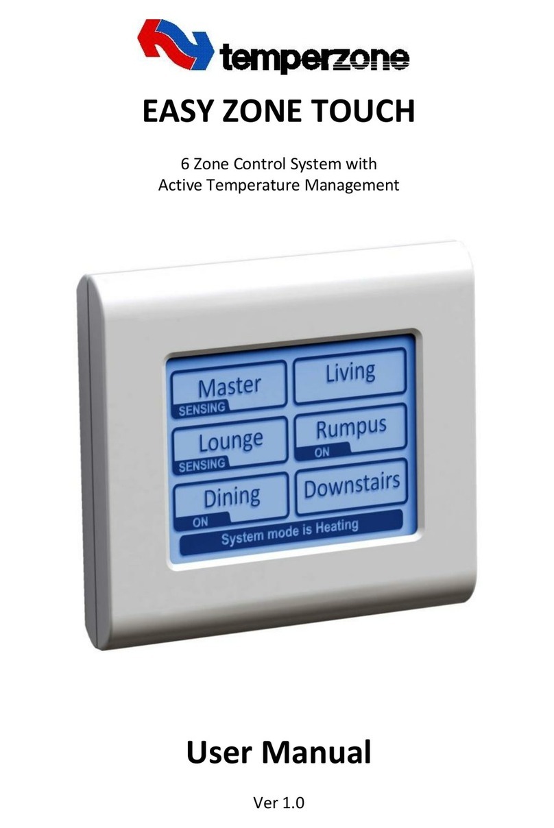 TemperZone EASY ZONE TOUCH User manual