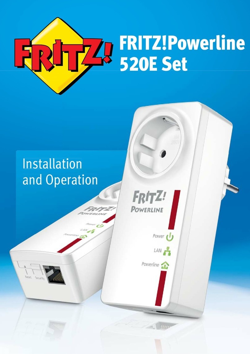 AVM FRITZ! Powerline 520E Set Installation and operation guide