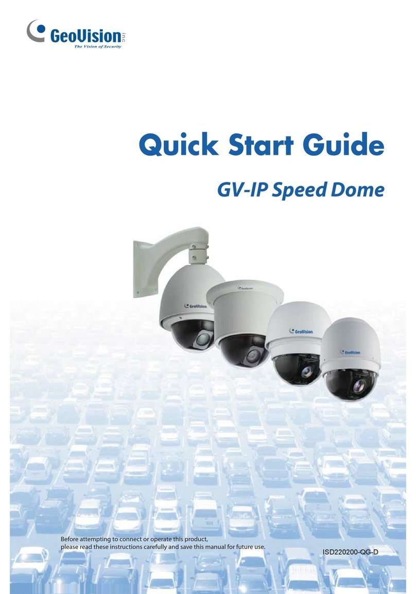 GeoVision GV-IP Speed Dome User manual