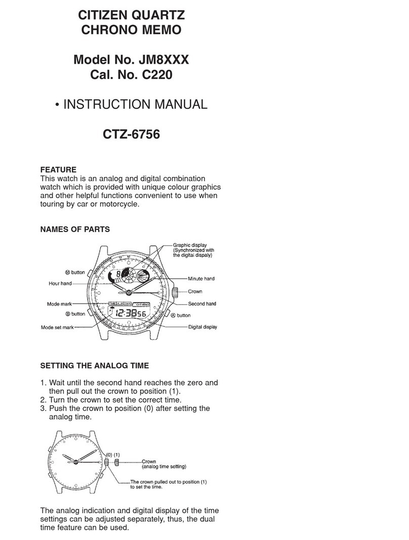 Citizen JM8XXX User manual Citizen JM8XXX User manual