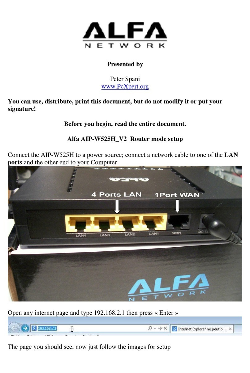 Alfa Network AIP-W525H V2 Setup guide