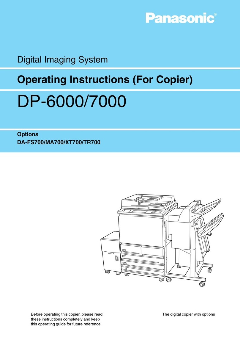 Panasonic DP-6000 User manual Panasonic DP-6000 User manual