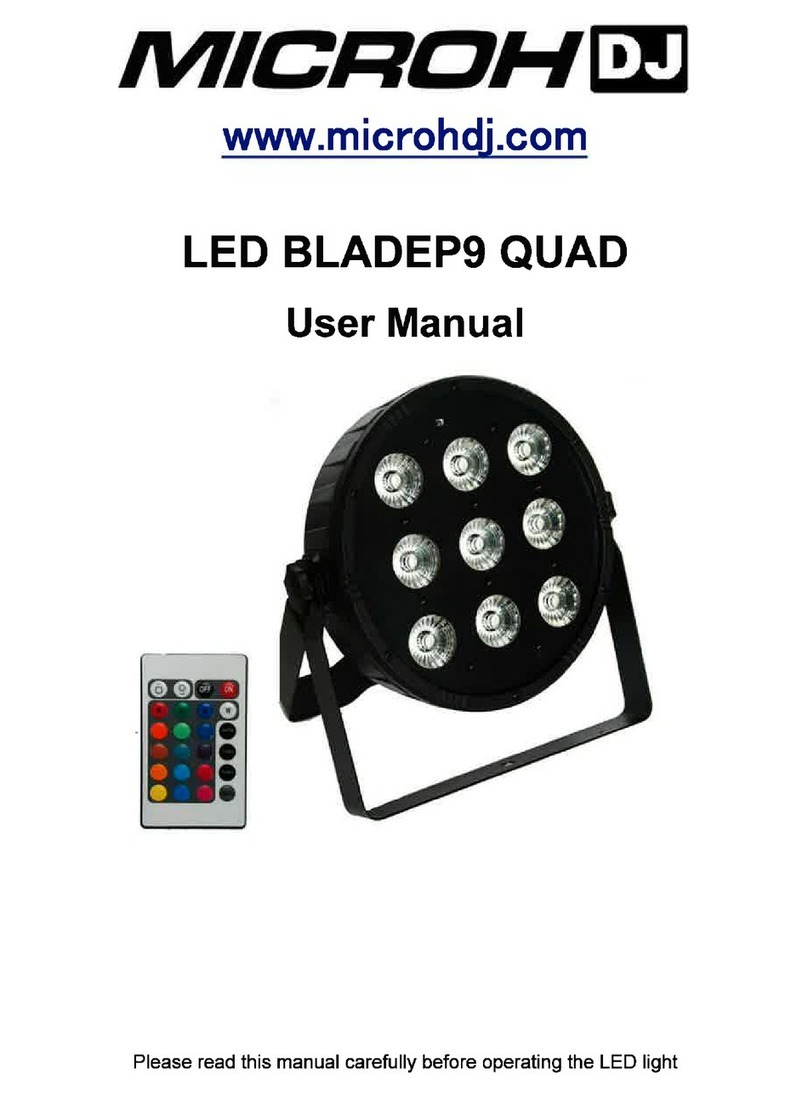 MicrohDJ LED BLADEP9 QUAD user manual