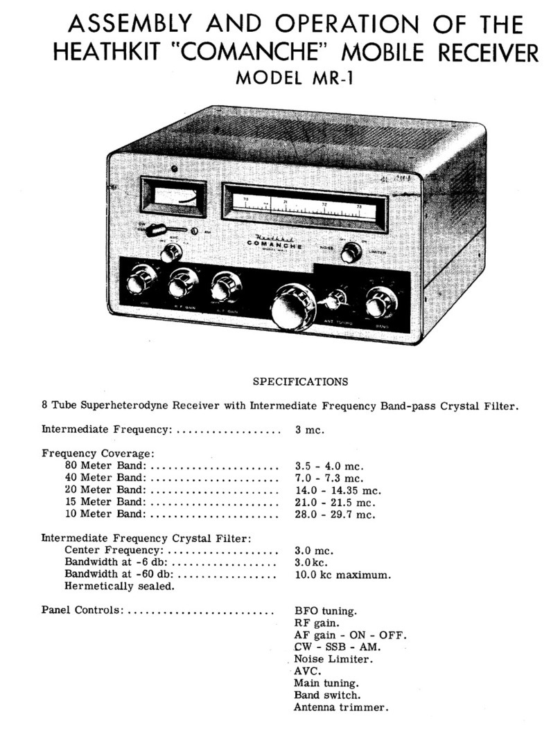 Heathkit Comanche MR-1 Assembly and operation