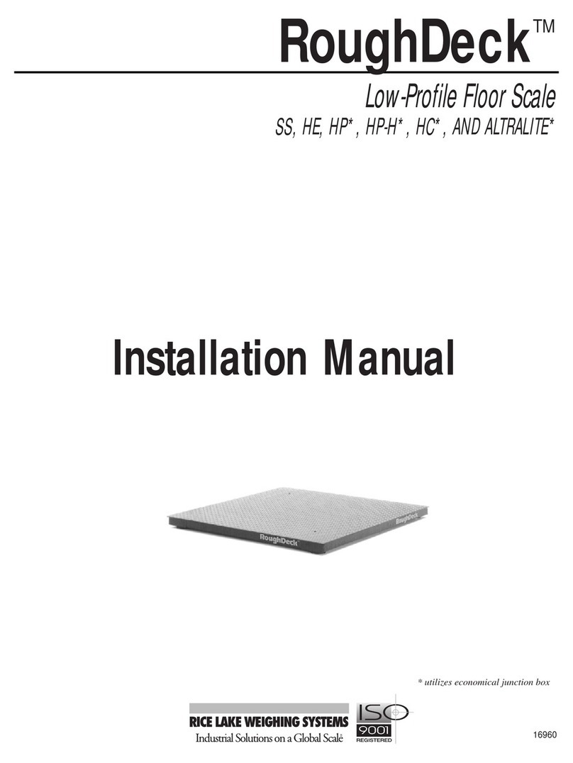 Rice Lake RoughDeck SS Instruction Manual