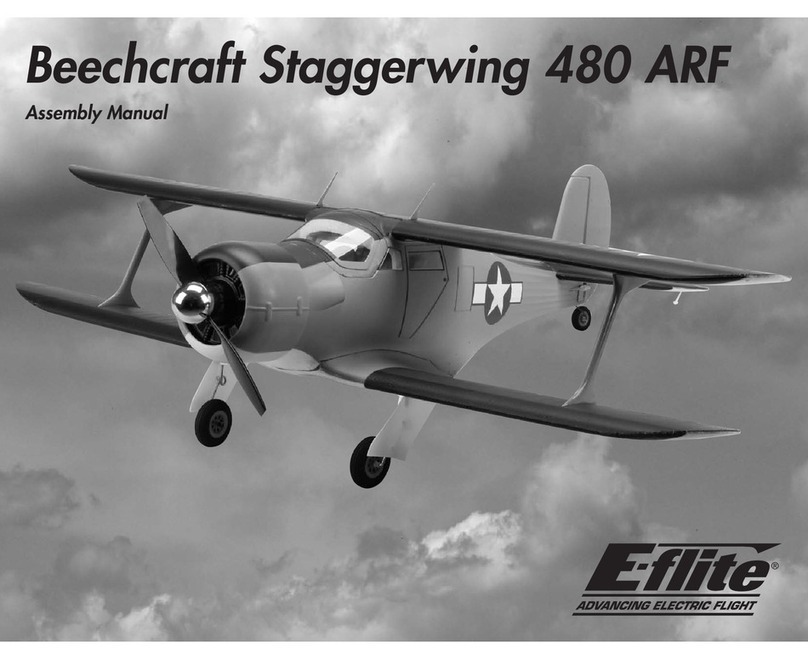 E-FLITE Beechcraft Staggerwing 480 ARF Assembly manual