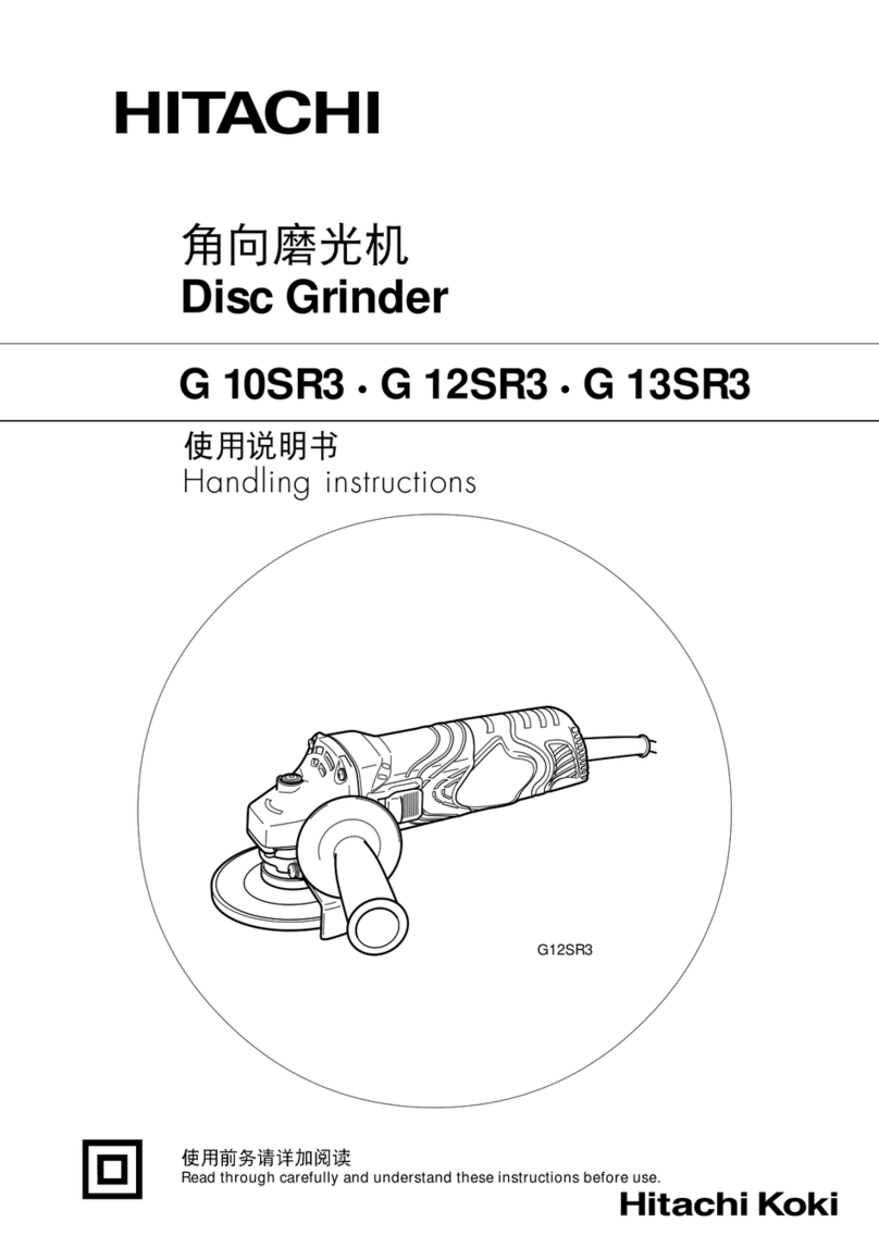Hitachi G 13SR3 User manual