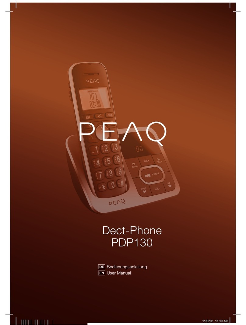 Peaq PDP130 user manual