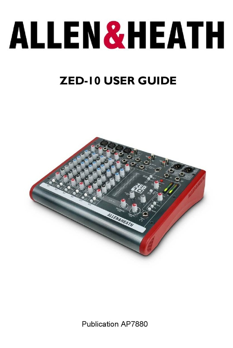 ALLEN & HEATH ZED-10 User manual