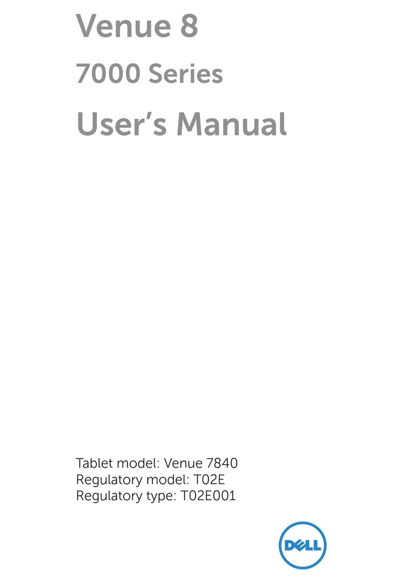 Dell Venue 8 7000 Series User manual