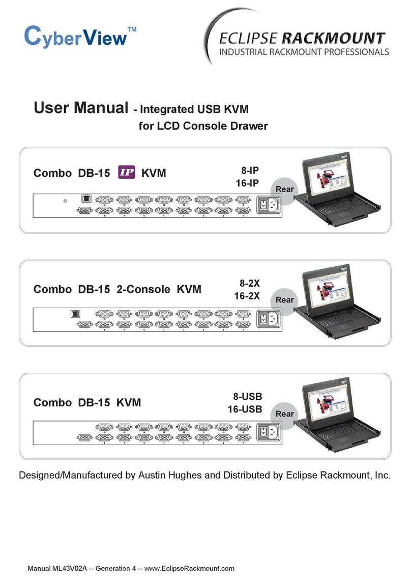 CyberView Combo DB-15 KVM 16-USB user manual