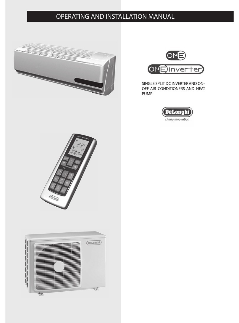 DeLonghi ONE On-Off 7K OPERATING AND INSTALLATION Manual
