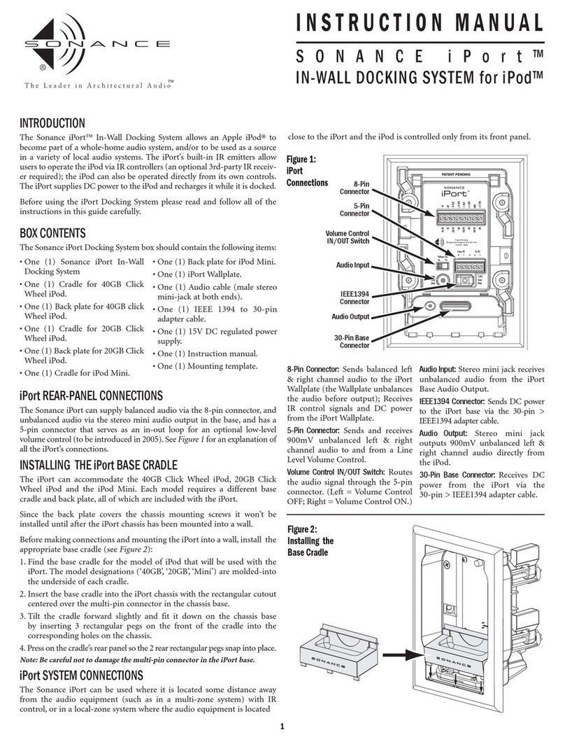 Sonance iPort User manual