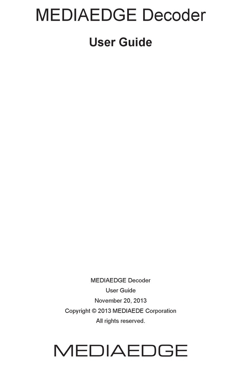 Mediaedge Decoder user guide