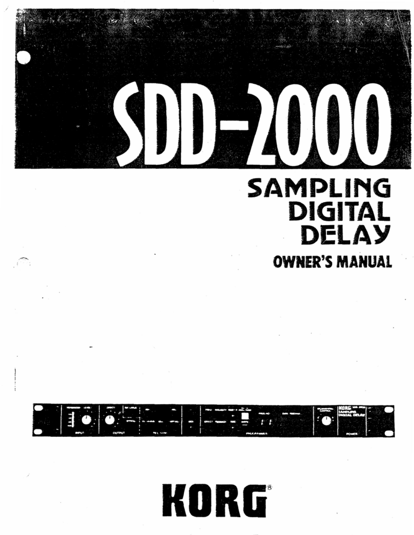 Korg SDD-200 owner's manual