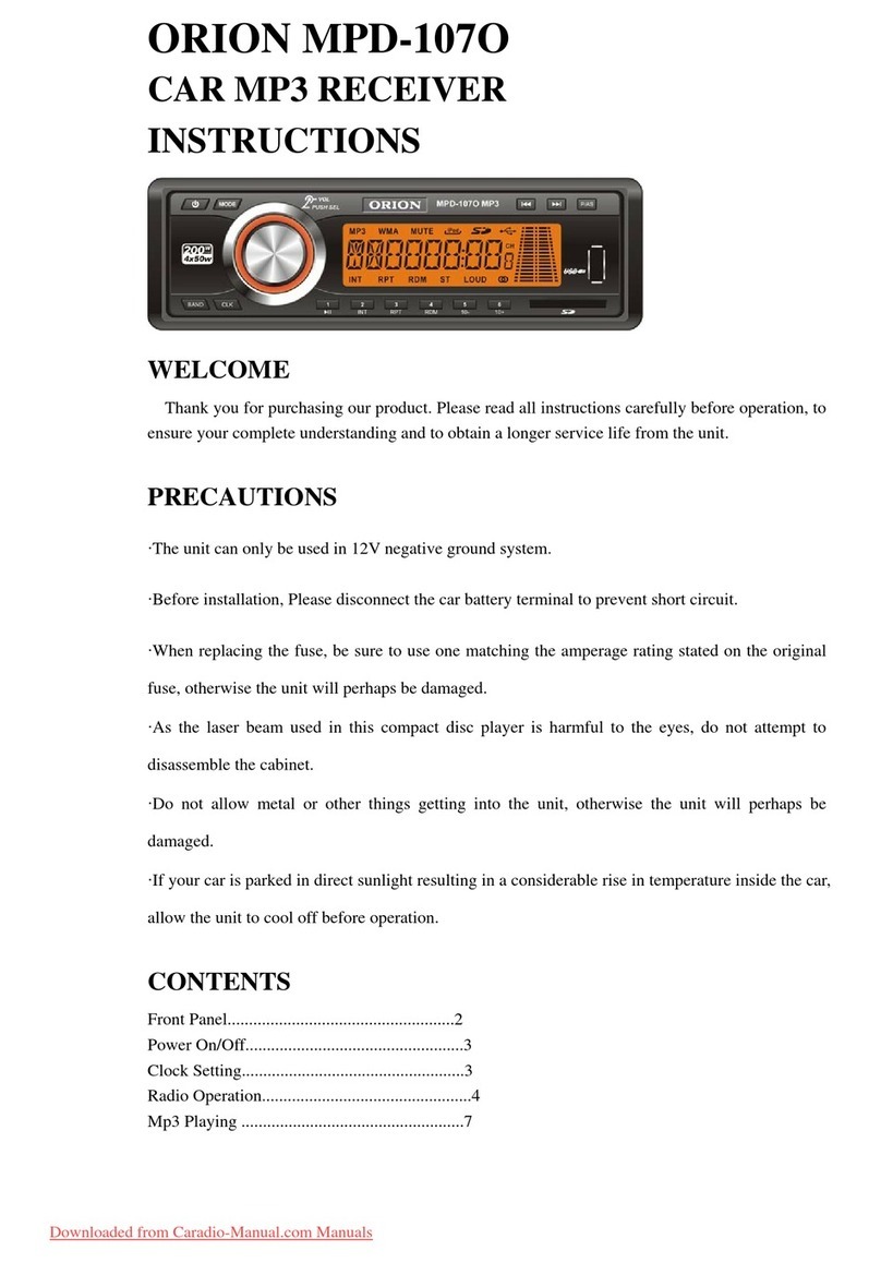 Orion MPD-107O instructions
