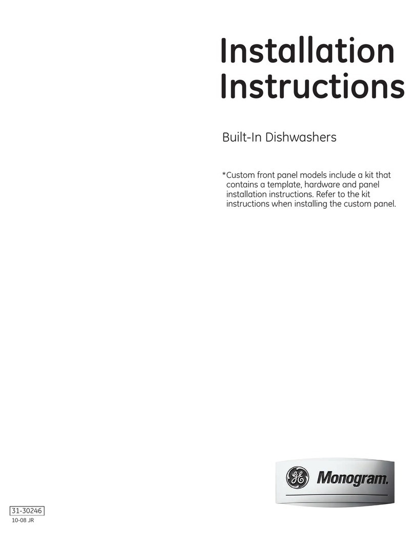 Monogram Built-In Dishwashers User manual