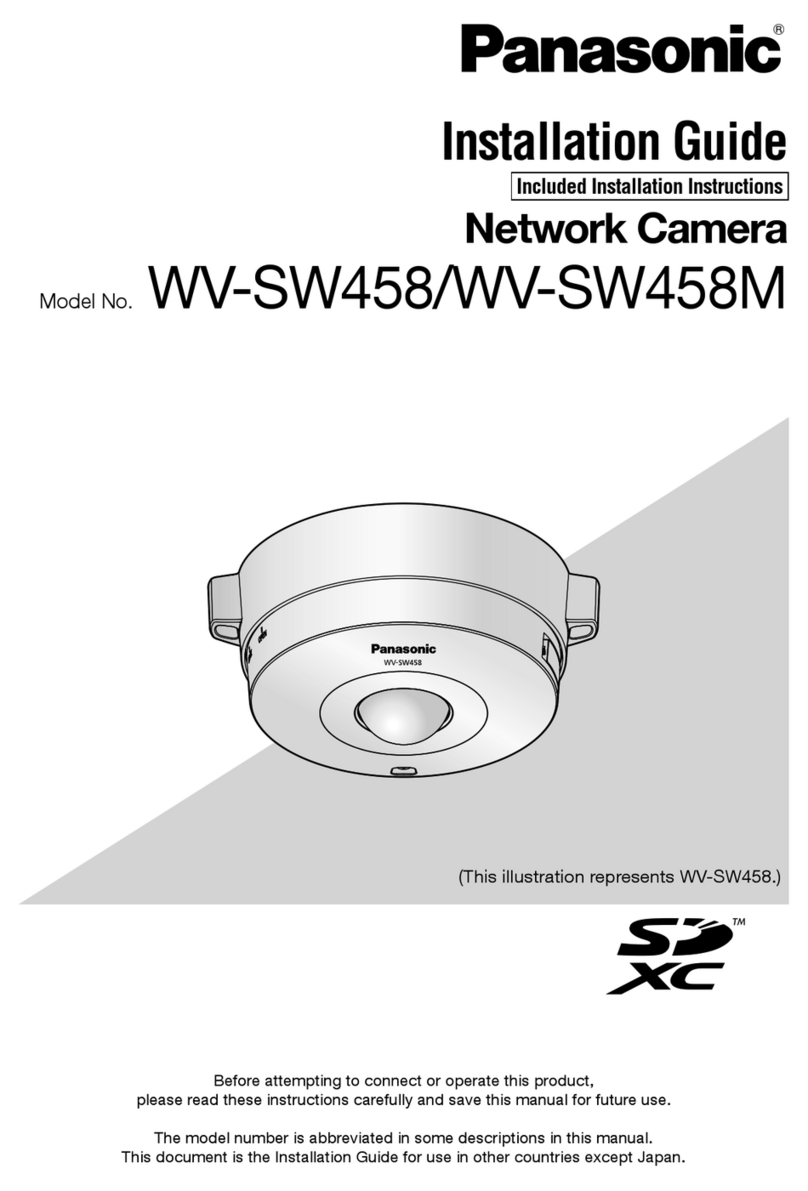 Panasonic WV-SW458 installation guide