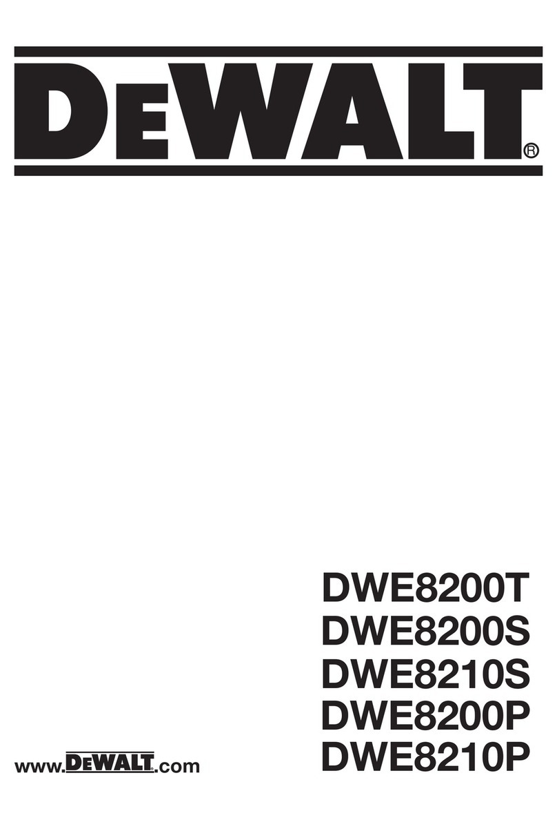 DeWalt DWE8200T User manual DeWalt DWE8200T User manual