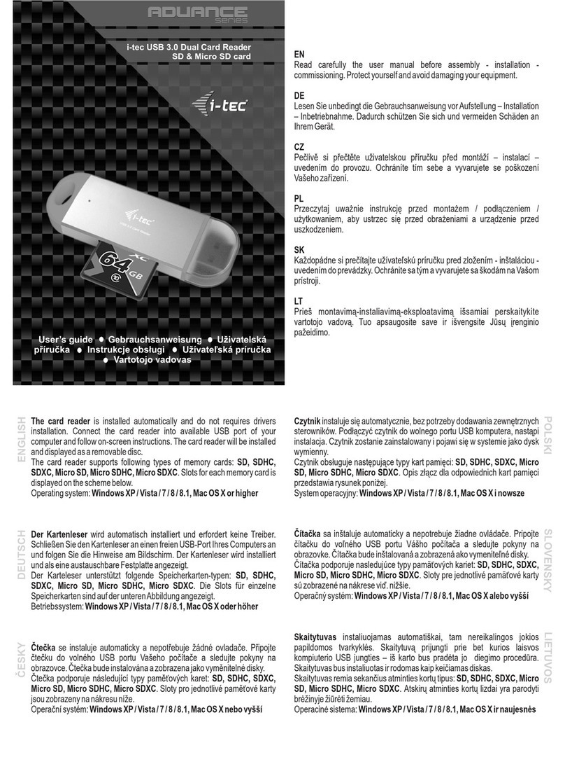 Itec ADUANCE Series user guide