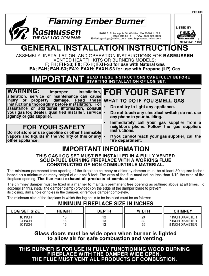 Rasmussen F User manual