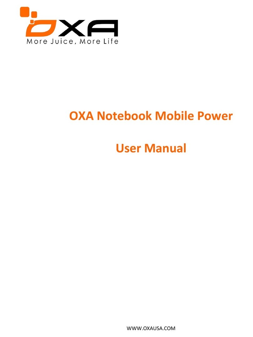 OXA Power Bank user manual