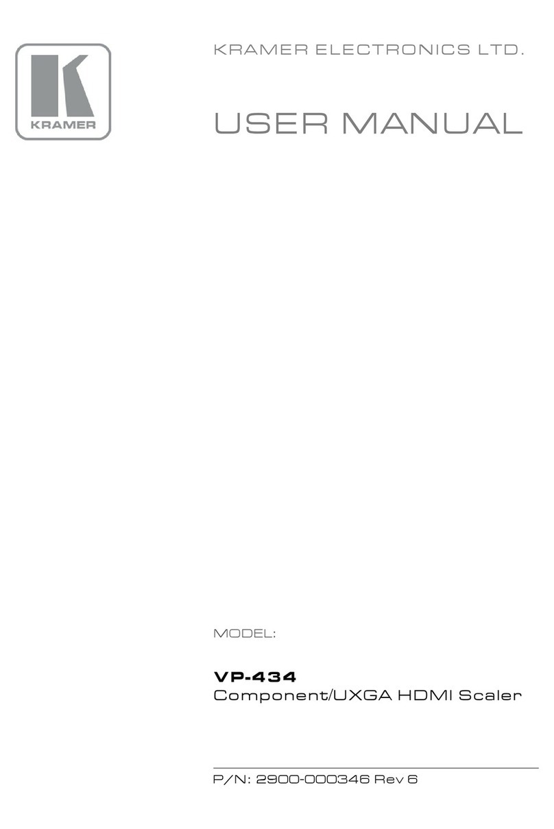 Kramer VP-434 user manual