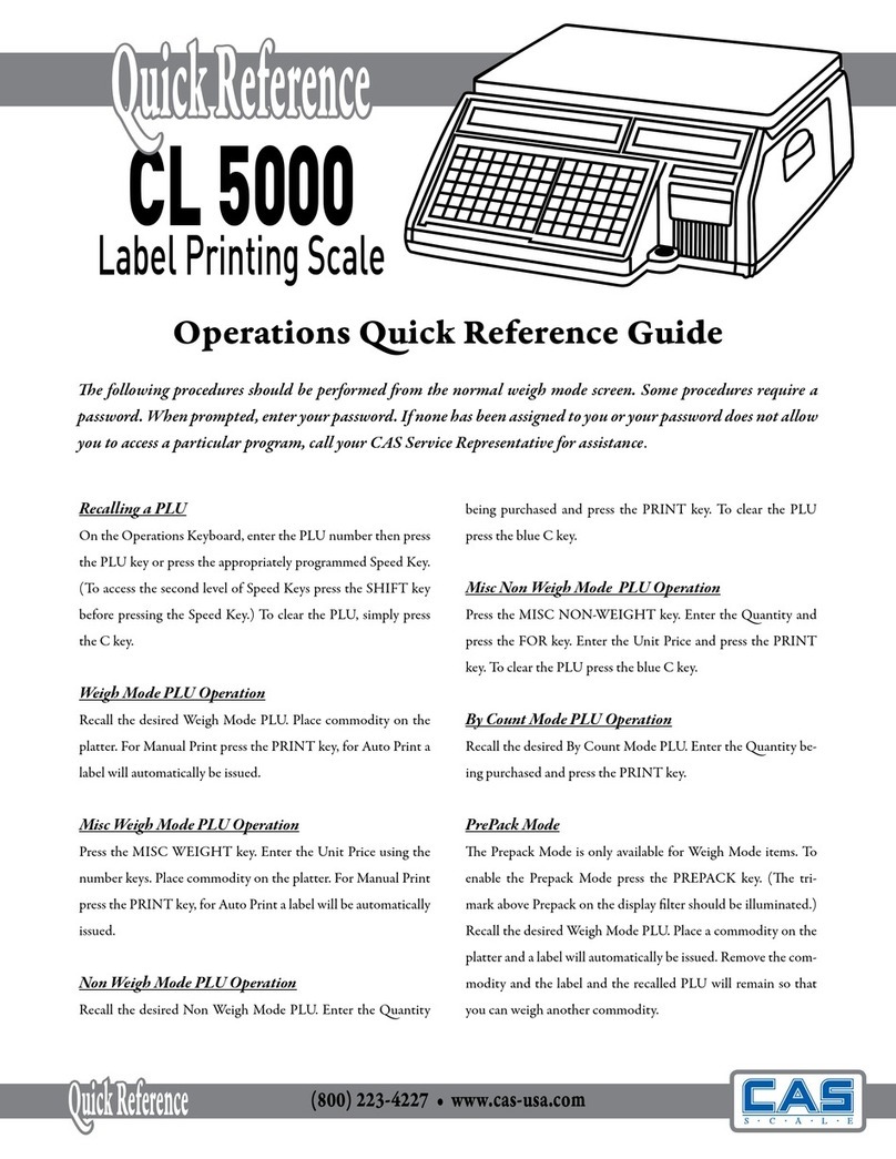 CAS CL5000 Series User manual