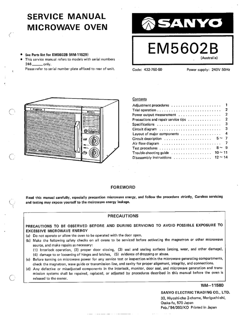 Sanyo EM5602B User manual Sanyo EM5602B User manual