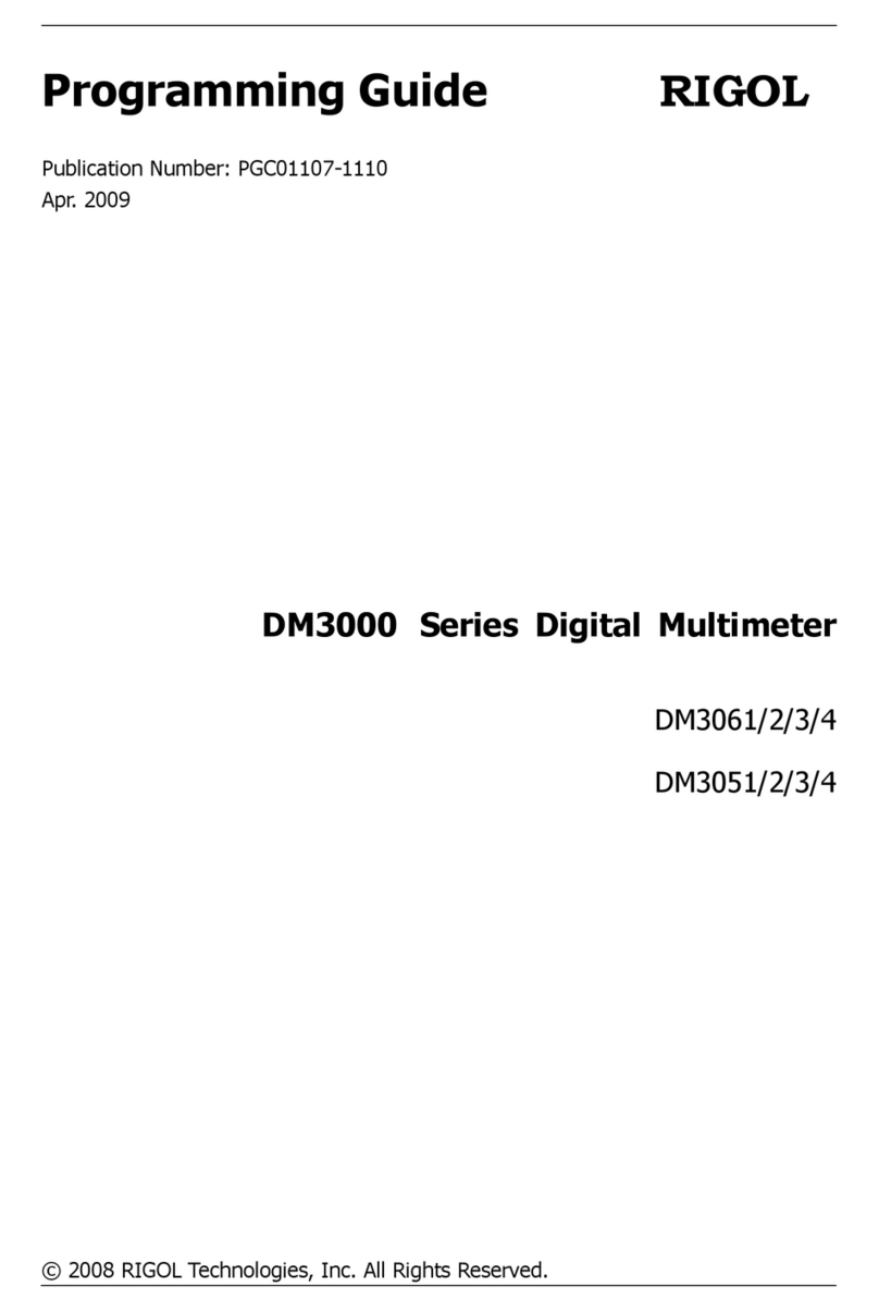 Rigol DM3000 Series Operating instructions