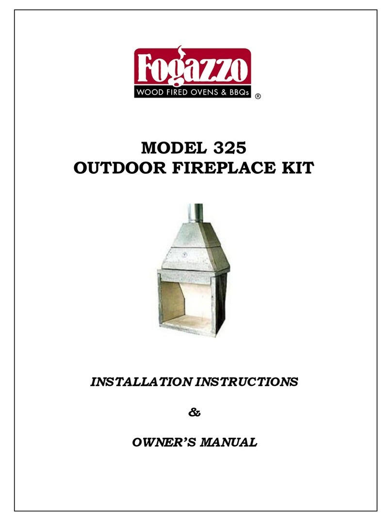 Fogazzo 325 Installation instructions & owner's manual