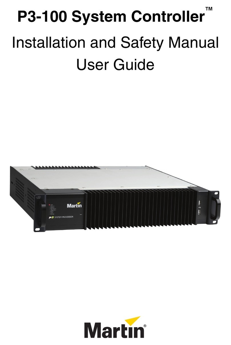 Martin P3-100 Installation and safety manual user guide