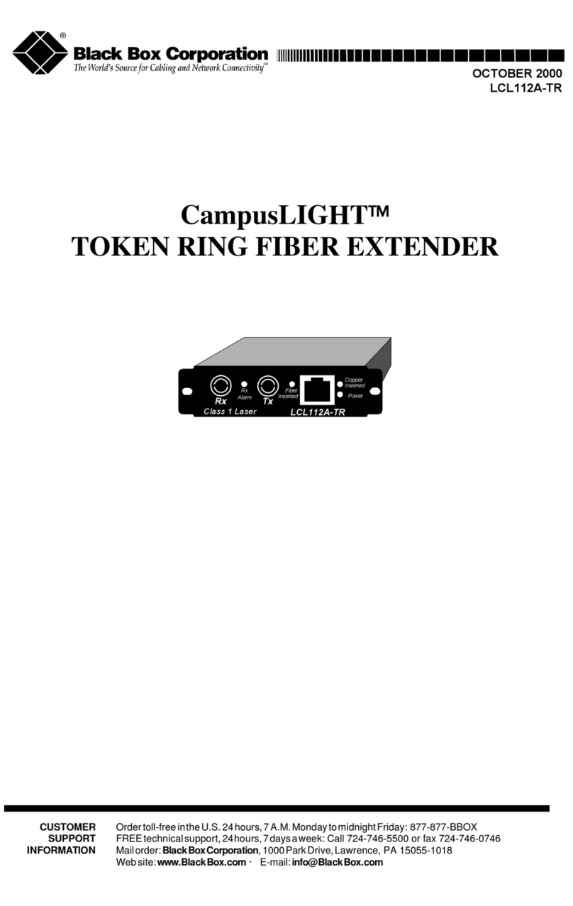 Black Box CampusLIGHT LCL112A-TR User manual