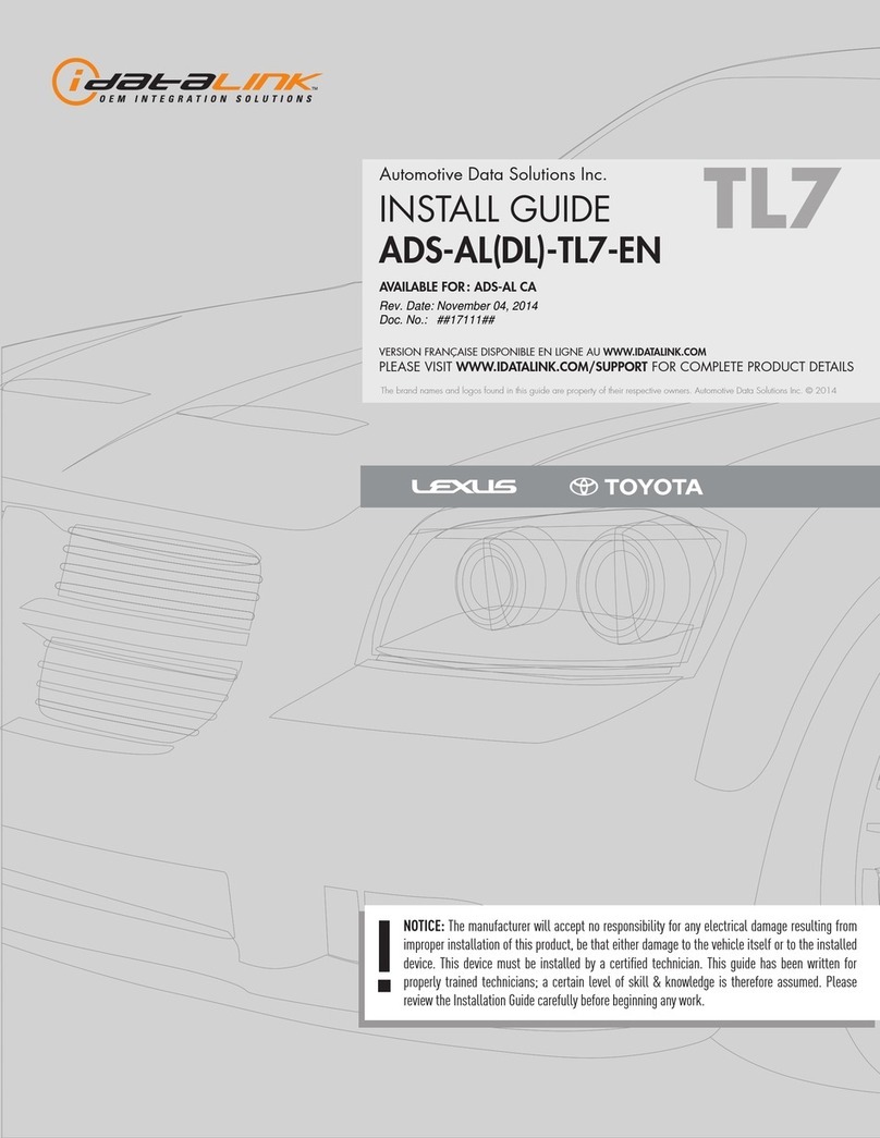 iDataLink ADS-DL-TL7-EN install guide