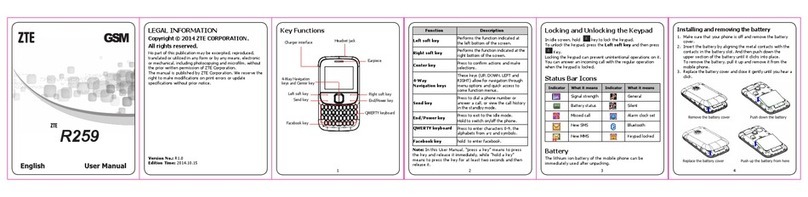 Zte R259 User manual