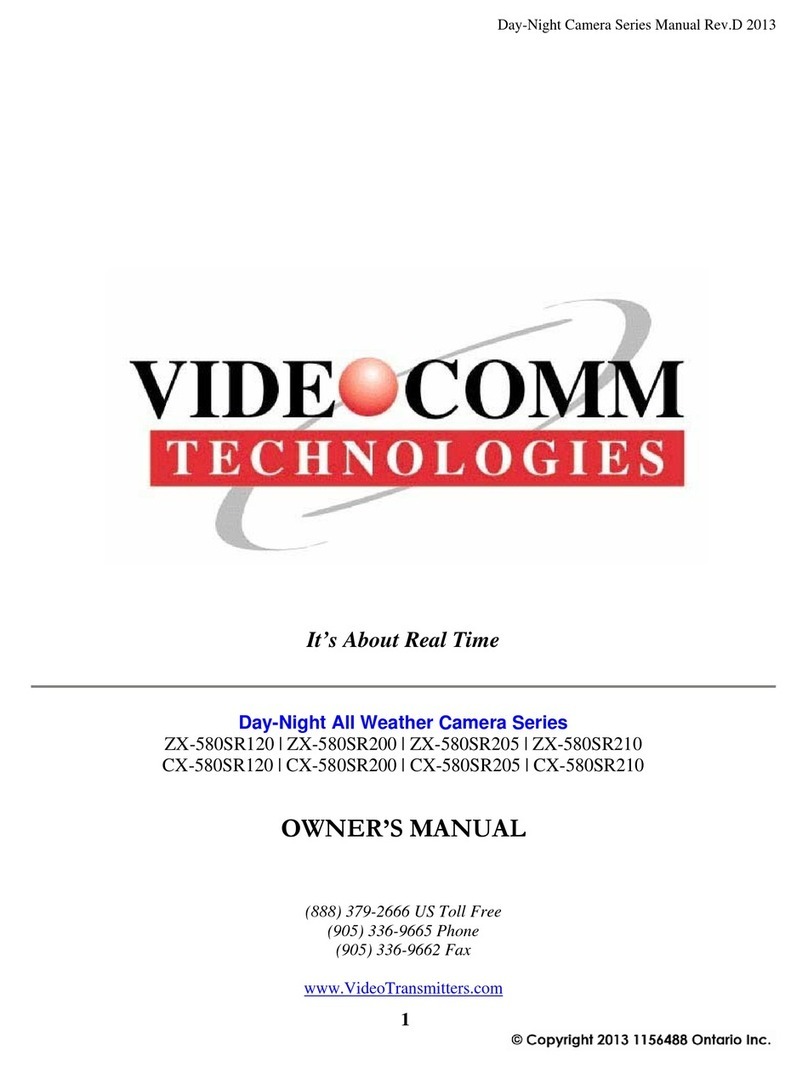 VideoComm Technologies ZX-580SR120 owner's manual